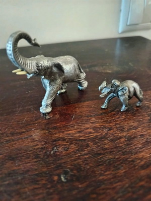 Vintage ελεφαντάκια μεταλλικά σετ σαν καινούργιο