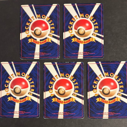 Pokémon cards used, pack of 5 Japanese Blaine’s