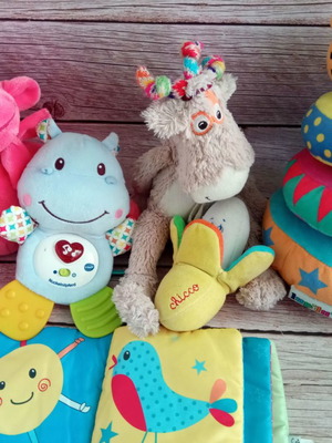 Βρεφικά λούτρινα παιχνίδια μεταχειρισμένα, πακέτο 7