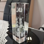 Glass table decoration like new