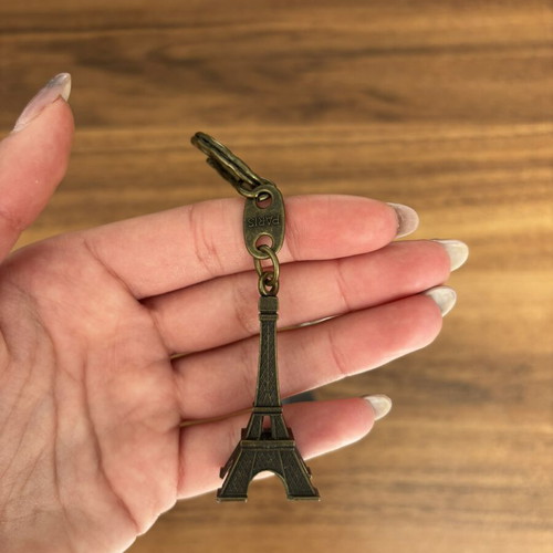 Keychains from Paris and Rome new, brown