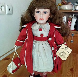 vintage Κούκλα πορσελάνης 44cm, Original RF - Collection Made in Germany με ετικέτα