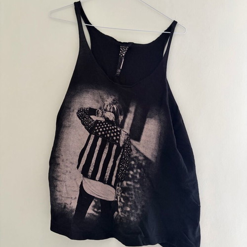 Atmosphere American Flag top used, size 36, black