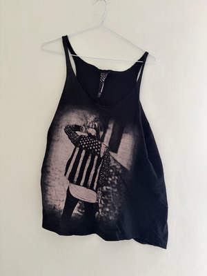 Atmosphere American Flag top used, size 36, black