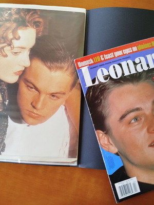 Leonardo Di Caprio collection used with photos, stickers, and posters