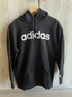 Adidas black oversized hoodie used