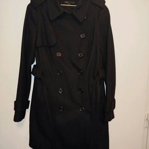Black coat like new, size S