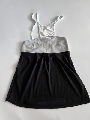 Backless top black-gray-white cotton size M used