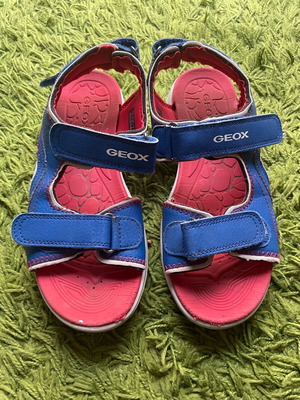 Geox sandals used, size 36, blue and red