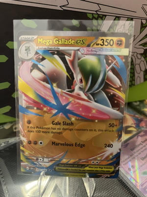 Mega Gallade EX card new