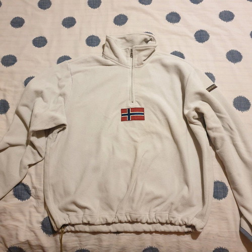 Φούτερ fleece Napapijri μεταχειρισμένο, μέγεθος Small, μπεζ