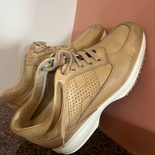 Hogan boots used, brown, size 39