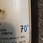 Collectible wine bottle 1976 like new