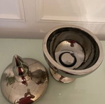 Table decor used, gray silver