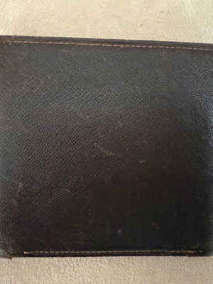 Vintage δερμάτινο πορτοφόλι μεταχειρισμένο Mattaldi καφέ κοκκώδες δέρμα