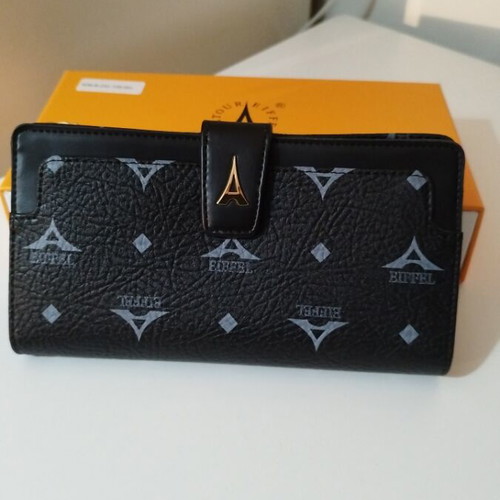 Eiffel wallet new, large black with logo