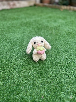 Handmade crocheted bunny made to order