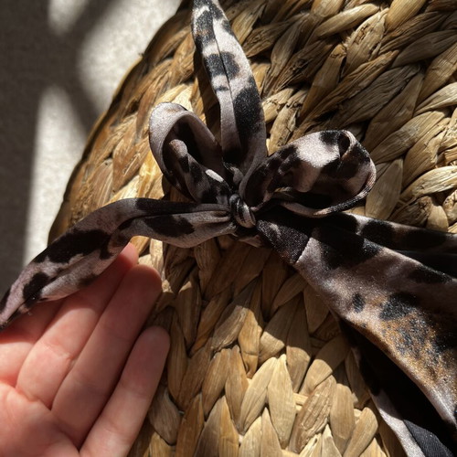 Calzedonia animal print bikini bottom used, black and brown, size M