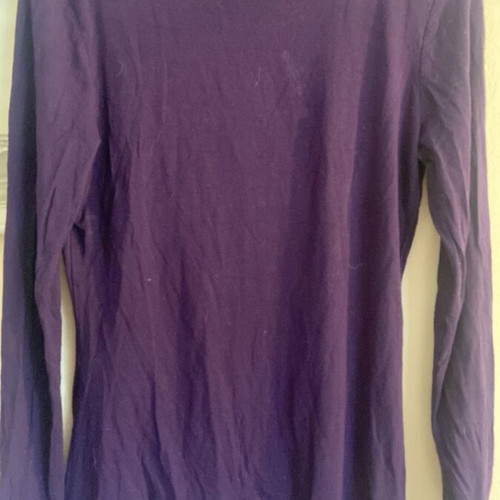 H&M turtleneck shirt used, size S, purple