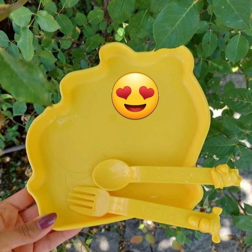 Winnie the Pooh Plate and Cutlery Set new, Tupperware