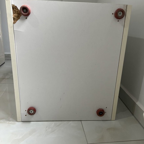 White drawer unit with 3 drawers used, heavy-duty mechanisms