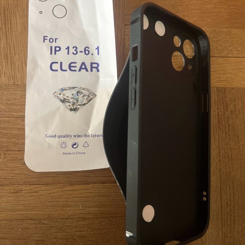 iPhone 13 floral matte case with strap like new