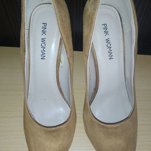 Pink Woman Pumps Size 38 like new, brown, 11 cm heel