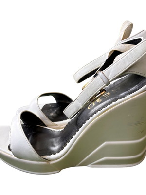 Fred white platform sandals 37
