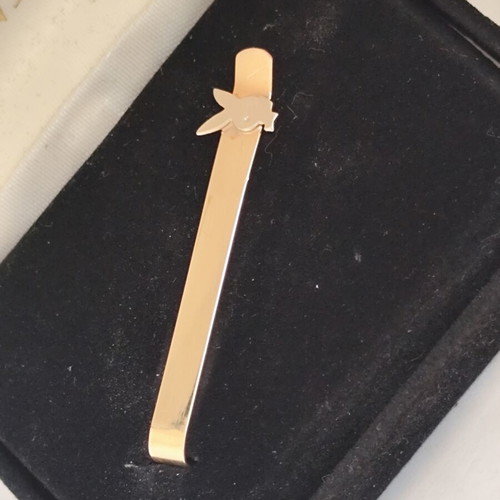 Playboy Bunny Vintage Tie Clip gold tone, like new
