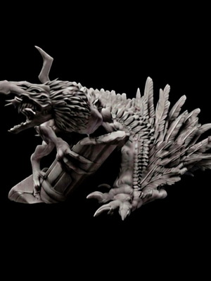 Chaos Grave Feather Demon resin miniature