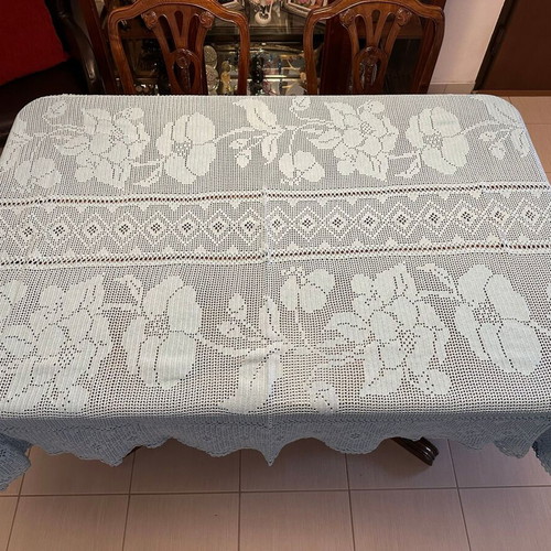 Blue blanket used 231x150cm