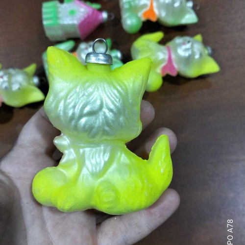 Christmas ornaments used, 70s style