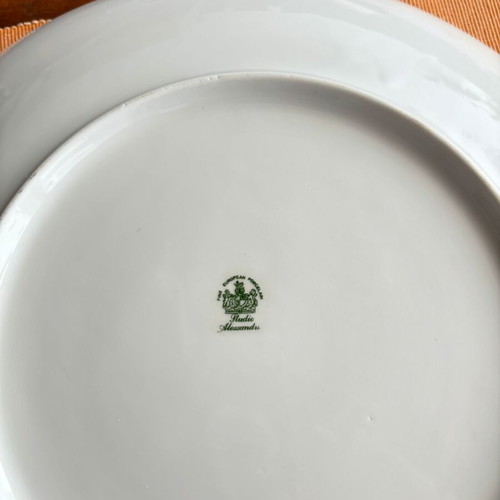 Decorative religious plate like new with stand, 32 cm diameter