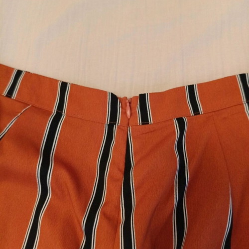 Primark striped culottes Medium used, orange, with pockets and zipper