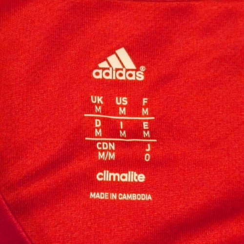Adidas Mens Climalite Football Training Jersey Shirt Size M used