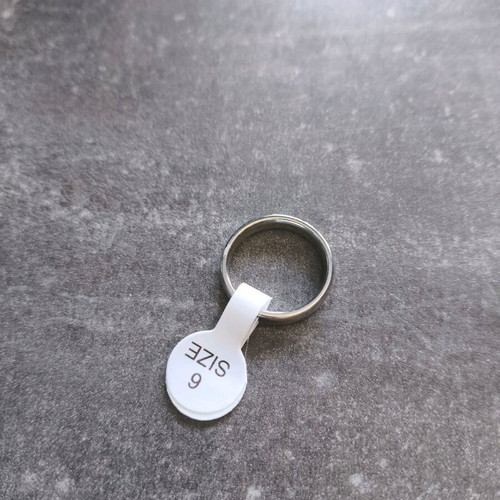 Titanium steel simple couple ring new, size 6