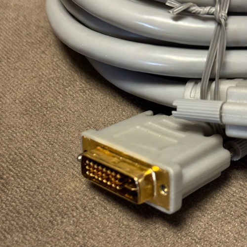 DVI-D Male to DVI-D Male Converter White 3 Meters New