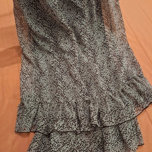 Taily Weijl dress with ruffles long very elegant like new, beige brown