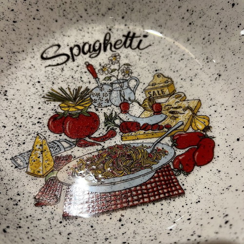 Pasta dish set new, 10 deep plates and 2 platters
