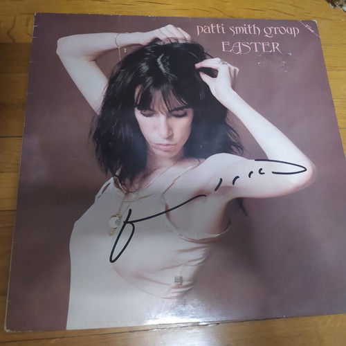 Patti Smith Group Easter LP used, signed vinyl album