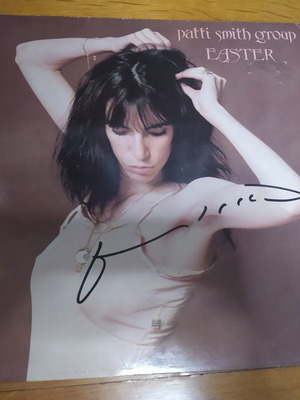 Patti Smith Group Easter LP used, signed vinyl album