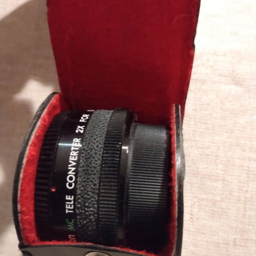 Canon AE-1 Program film camera with Canon FD28 lens and Tamron telephoto set like new