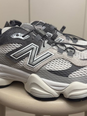 New Balance 9060 sandals size 40 new with box white gray