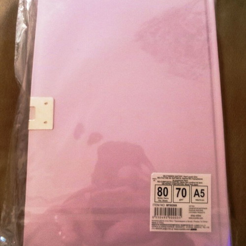 Secret Diary with Lock & Keys, Good Vibes, Pink Notebook