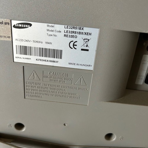 Samsung HD TV model le32r51bx used