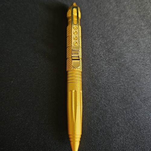 Metal pen, gold color for outdoor activities