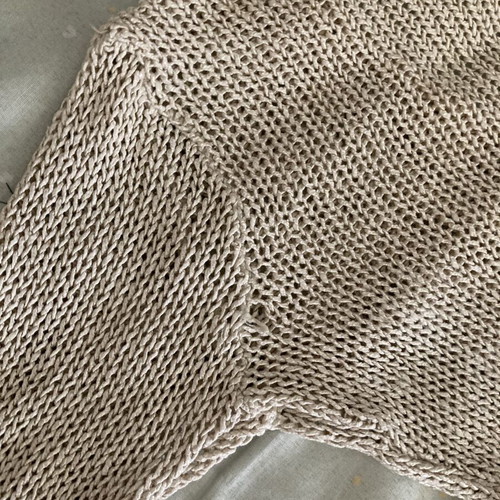 Nouveau beige knit dress used, size S