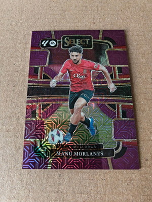 Manu Morlanes Mallorca 2023-24 Panini La Liga Select Purple Mojo Terrace Prizm card like new