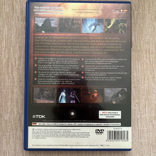 Knights of the Temple Infernal Crusade PlayStation 2 used complete