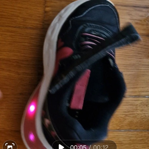 Athletic shoes used size 29 with lights